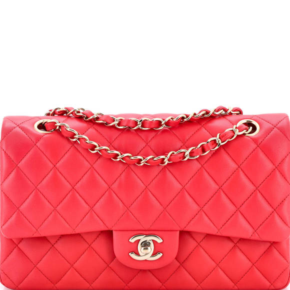 Chanel Medium Classic Double Flap Bag Quilted Lambskin - Picture 1 of 5